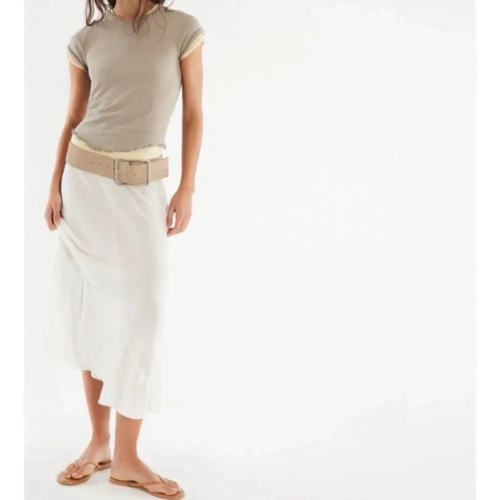 Free People X We The Free Be My Baby Tee shirt in tropical nut womens M NEW